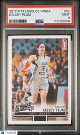 2017 Rittenhouse WNBA Kelsey Plum #87 Rookie RC sp/500 PSA 9 Mint